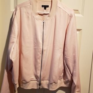 Lane Bryant pink embroidered jacket